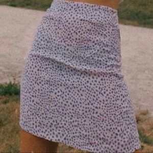 Brandy Melville Lavender Print Skirt